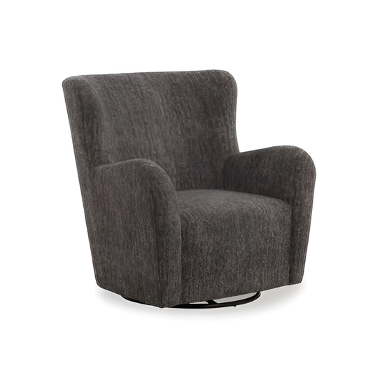 Rowenburg - Swivel Glider Accent Chair - Heather Charcoal