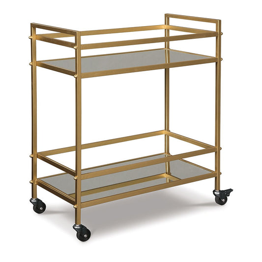 Kailman - Gold Finish - Bar Cart