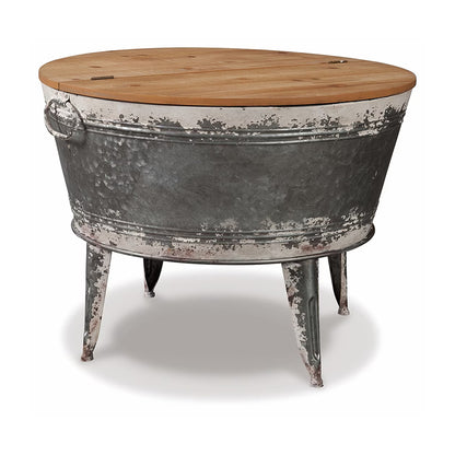 Shellmond - Metallic / Brown / Beige - Accent Cocktail Table