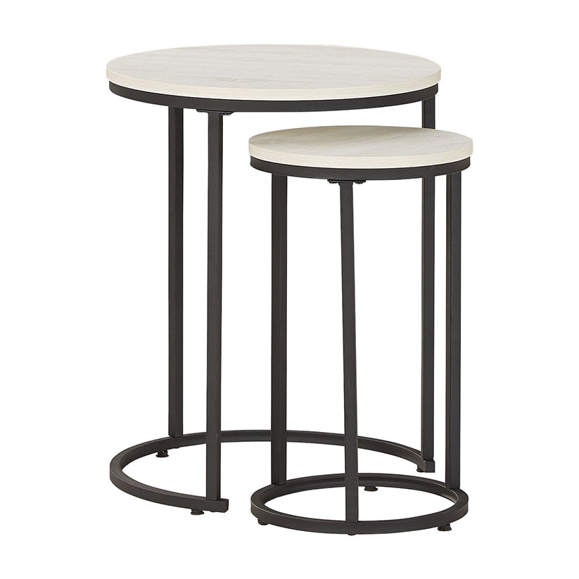 Briarsboro - White / Black - Accent Table (Set of 2)