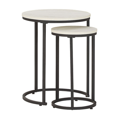 Briarsboro - White / Black - Accent Table (Set of 2)