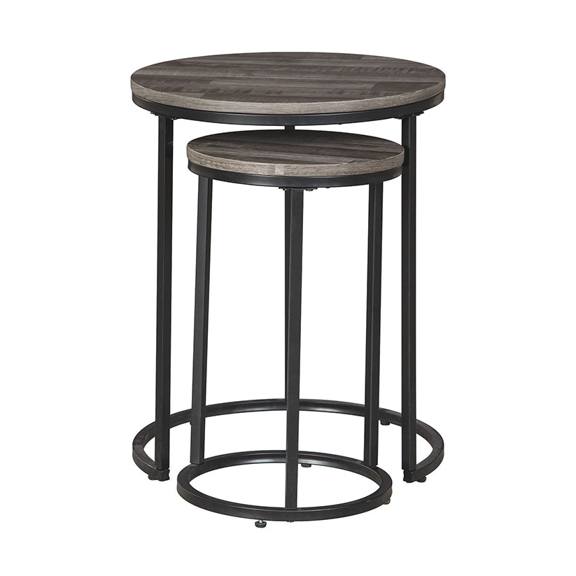 Briarsboro - Black / Gray - Accent Table Set (Set of 2)