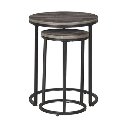 Briarsboro - Black / Gray - Accent Table Set (Set of 2)