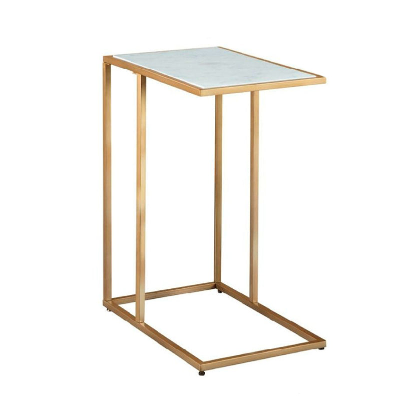 Lanport - Champagne / White - Accent Table