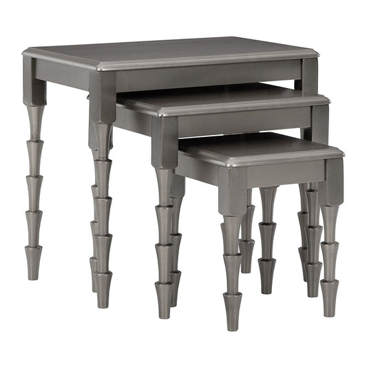 Larkendale - Metallic Gray - Accent Table Set (Set of 3)