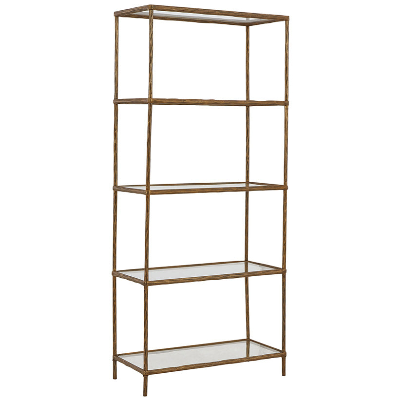 Ryandale - Antique Brass Finish - Bookcase