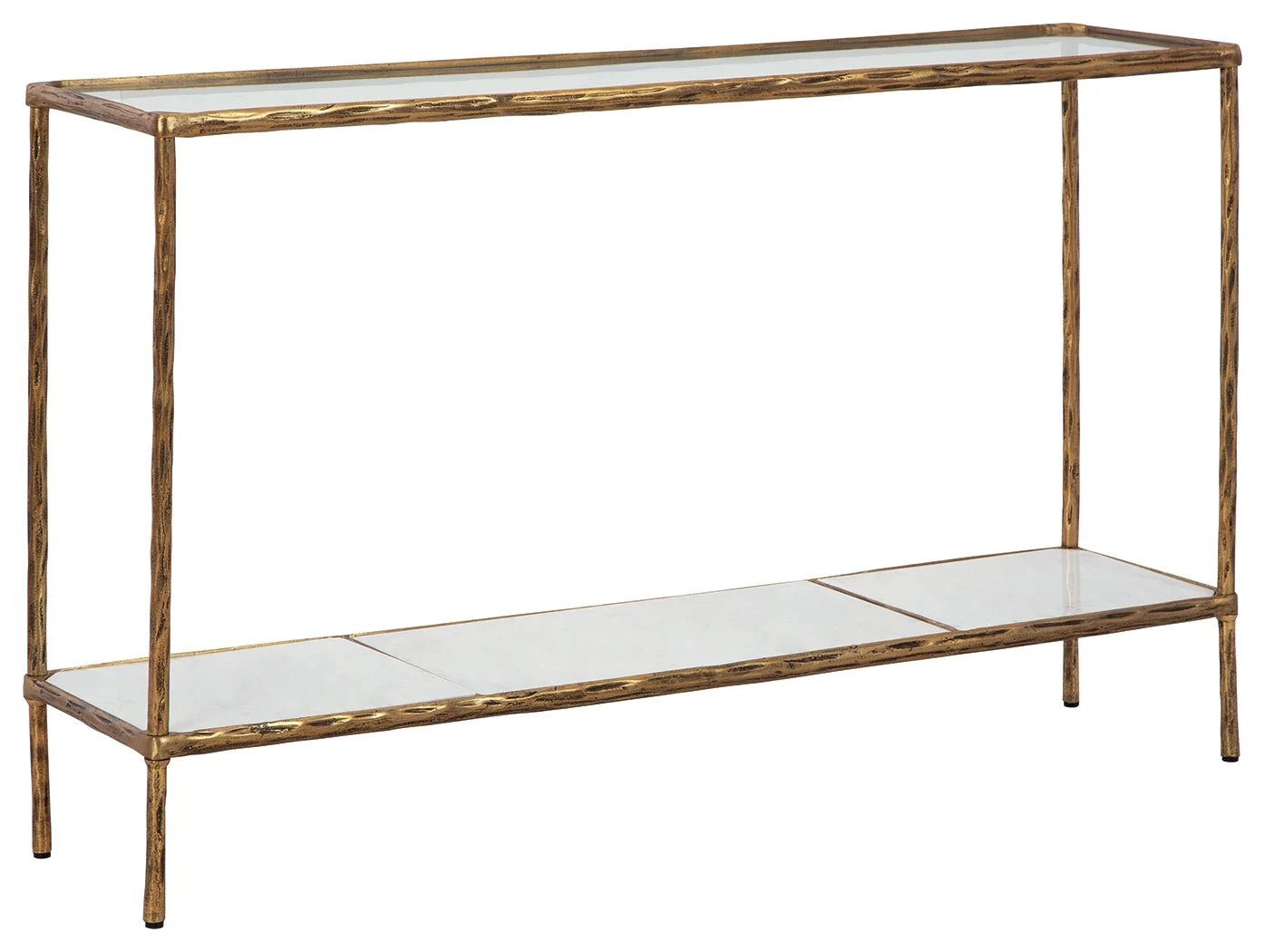 Ryandale - Antique Brass Finish - Console Sofa Table 1
