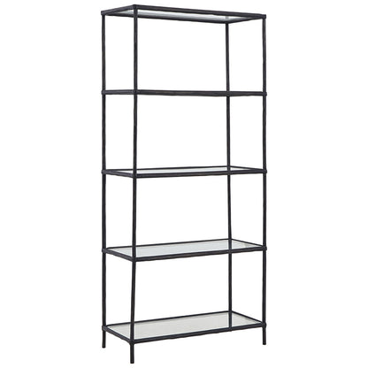 Ryandale - Antique Black - Bookcase