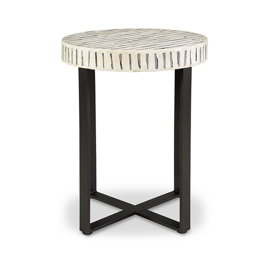 Crewridge - Black / Cream - Accent Table