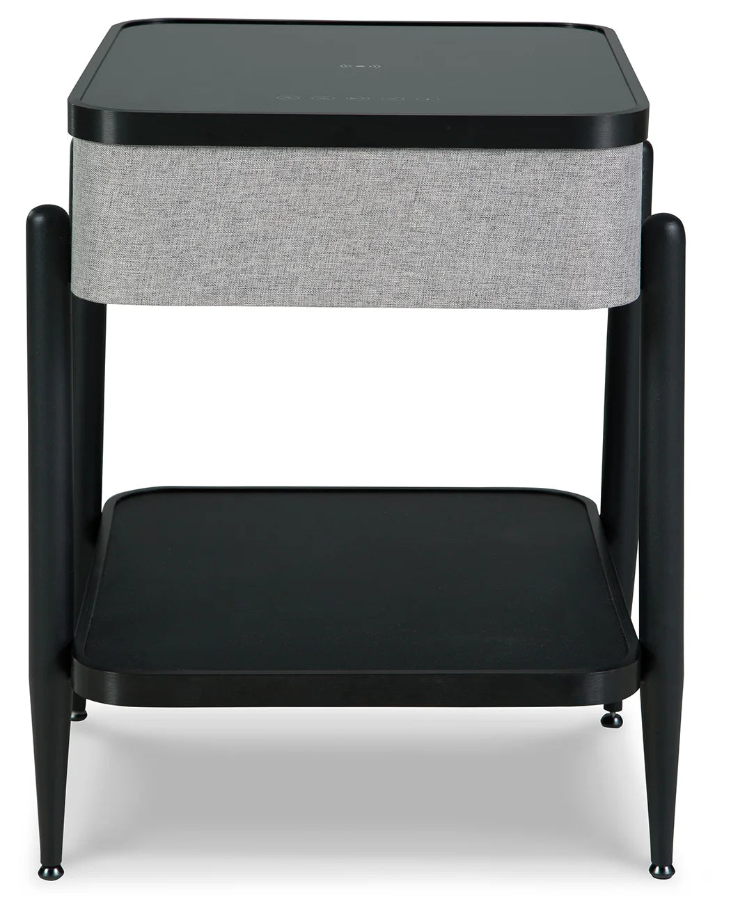 Jorvalee - Gray / Black - Accent Table
