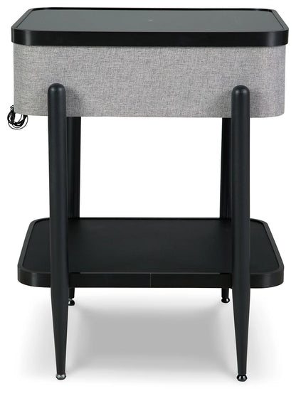 Jorvalee - Gray / Black - Accent Table