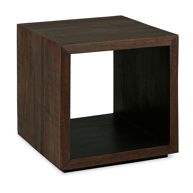 Hensington - Brown / Black - Square End Table