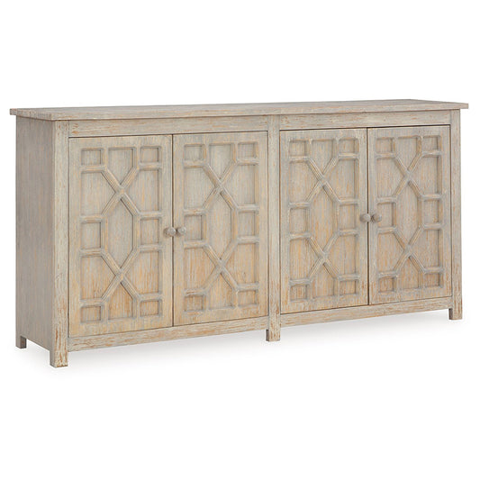 Caitrich - Distressed Blue - Accent Cabinet