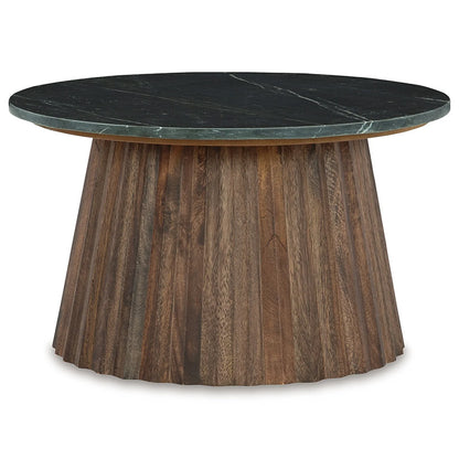 Ceilby - Black / Brown - Accent Cocktail Table