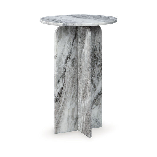 Keithwell - Gray - Round Accent Table