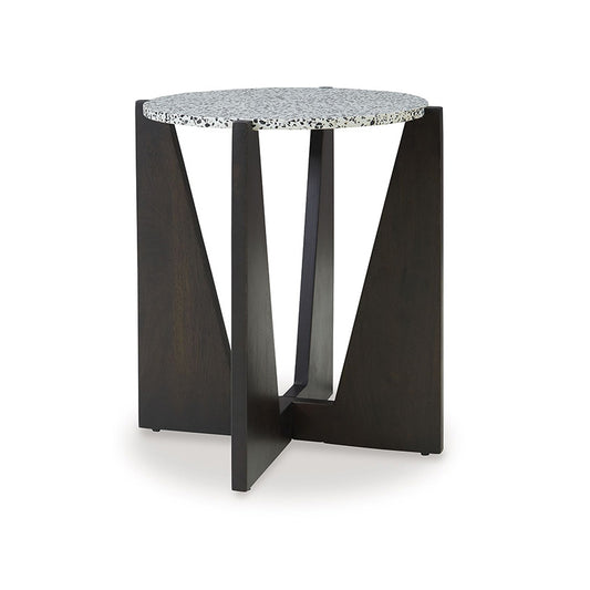 Tellrich - Black / White - Accent Table