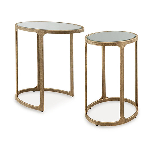 Irmaleigh - Antique Black - Accent Table Set (Set of 2)