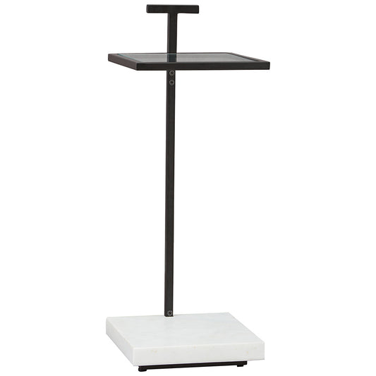 Mannill - Black / White - Accent Table