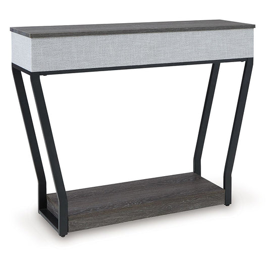 Sethlen - Gray / Black - Console Sofa Table