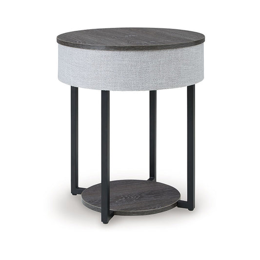 Sethlen - Gray / Black - Accent Table