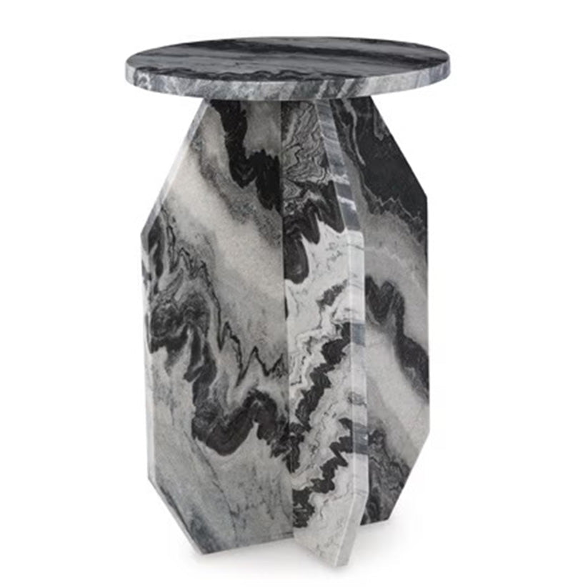 Wrenlane - Black / White / Taupe - Accent Table