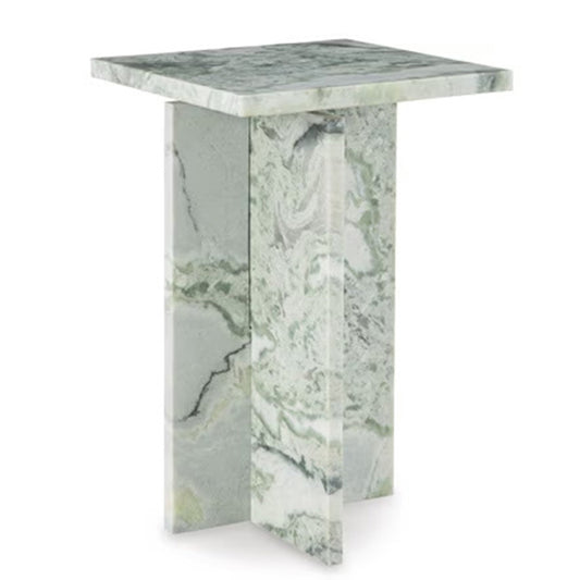 Deaconwell - White / Green - Accent Table