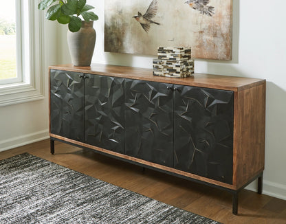 Dorannby - Black / Brown - Accent Cabinet 1