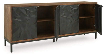 Dorannby - Black / Brown - Accent Cabinet 2