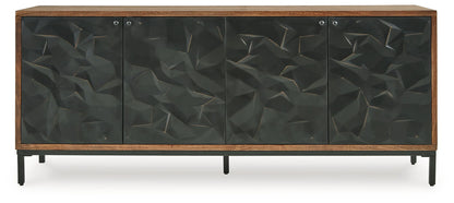 Dorannby - Black / Brown - Accent Cabinet 3