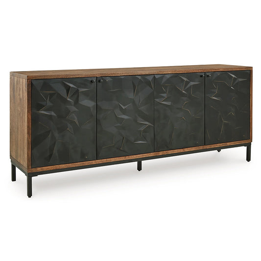 Dorannby - Black / Brown - Accent Cabinet