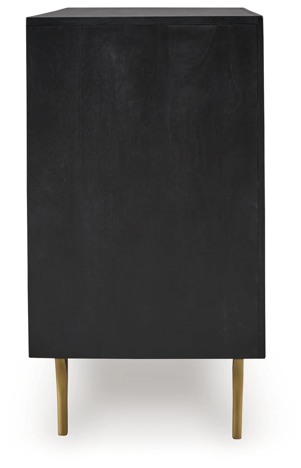 Tayner - Black / Gold Finish - Accent Cabinet 4