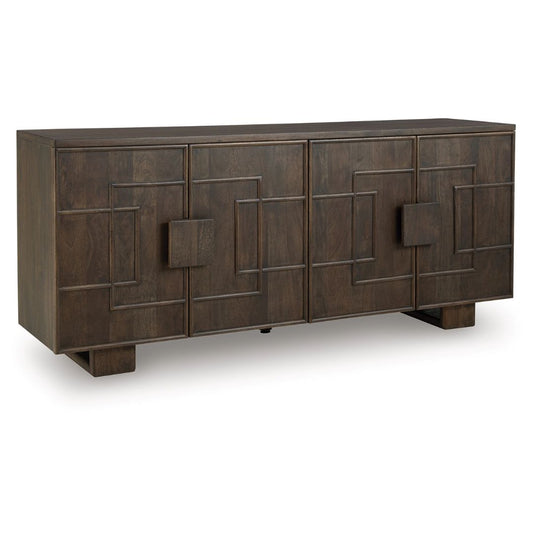 Cato - Dark Brown - Accent Cabinet