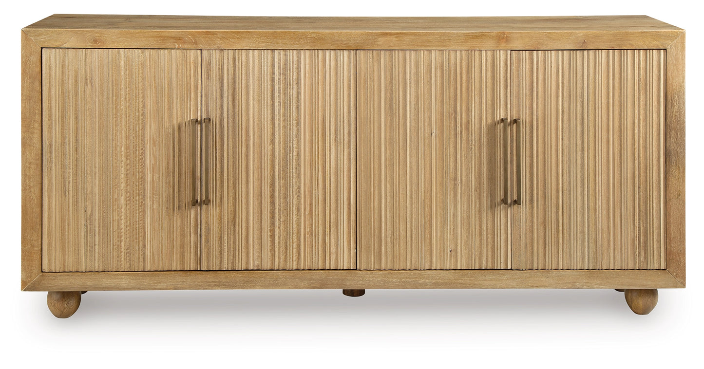 Niam - Light Antique Beige - Accent Cabinet