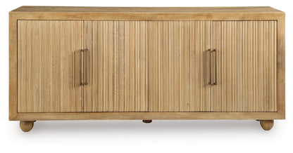 Niam - Light Antique Beige - Accent Cabinet