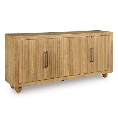 Niam - Light Antique Beige - Accent Cabinet