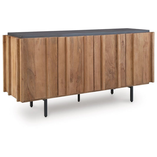 Quintavious - Brown / Charcoal - Accent Cabinet