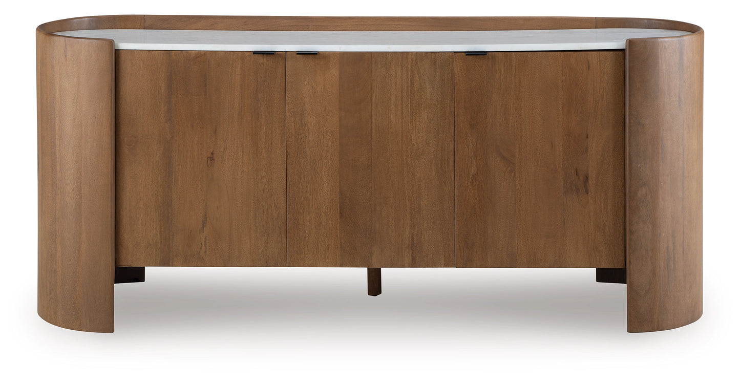 Fitzroy - Brown / White - Accent Cabinet