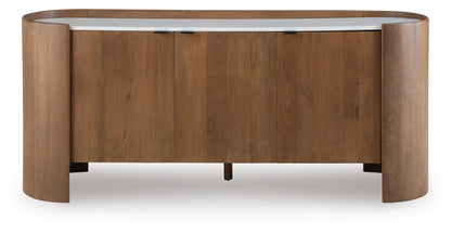 Fitzroy - Brown / White - Accent Cabinet