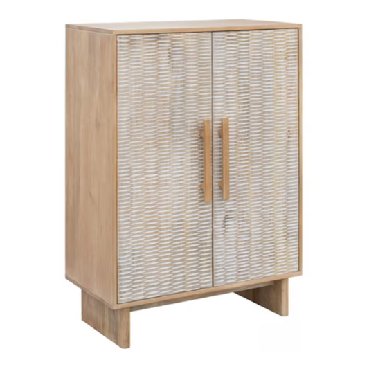 Dallinbury - Natural / White Wash - Accent Cabinet