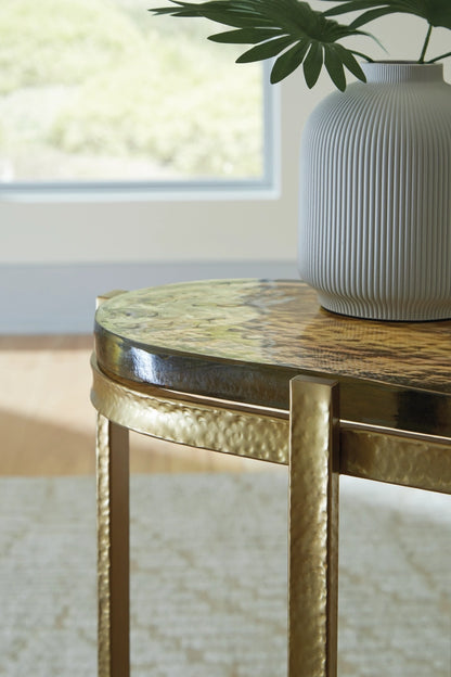 Porterville - Gold Finish - Accent Table