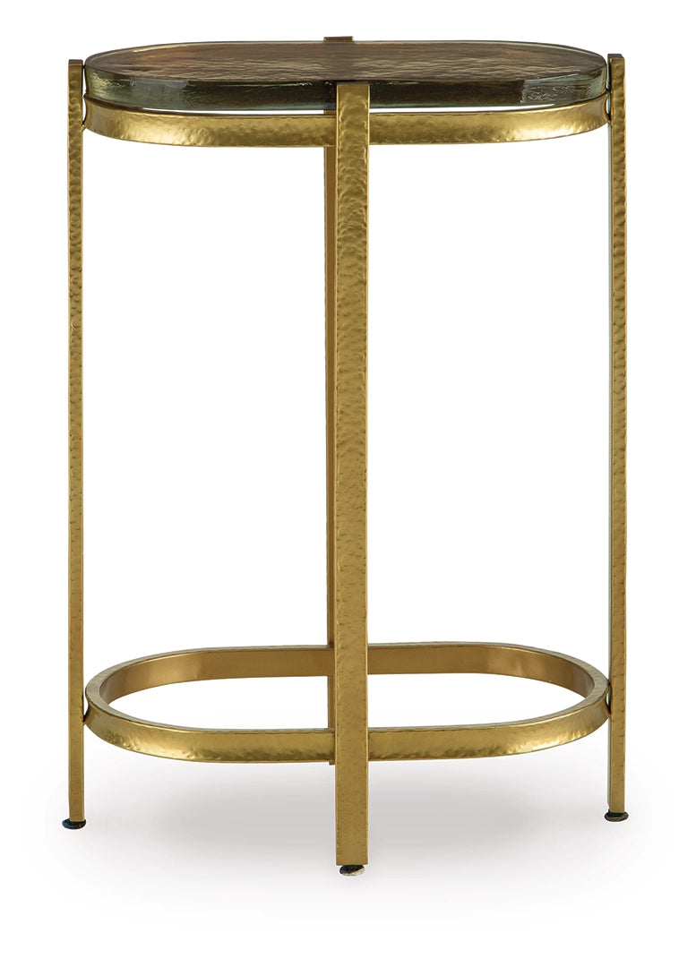 Porterville - Gold Finish - Accent Table