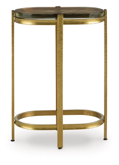 Porterville - Gold Finish - Accent Table