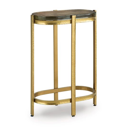 Porterville - Gold Finish - Accent Table
