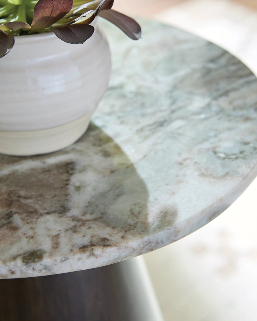 Waltnor - Gray / White / Brown - Accent Table