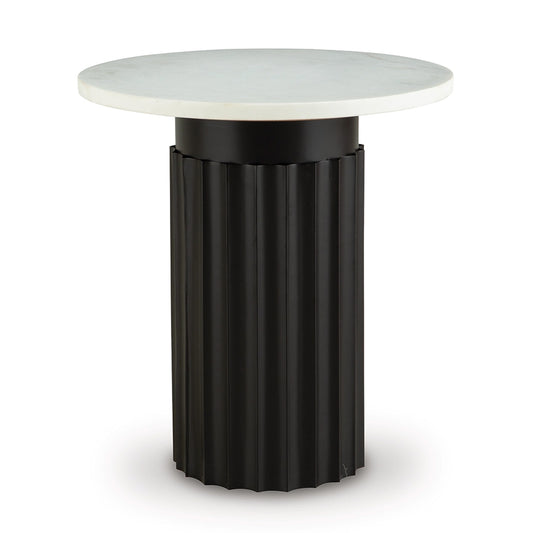 Wainstone - Black / White - Accent Table