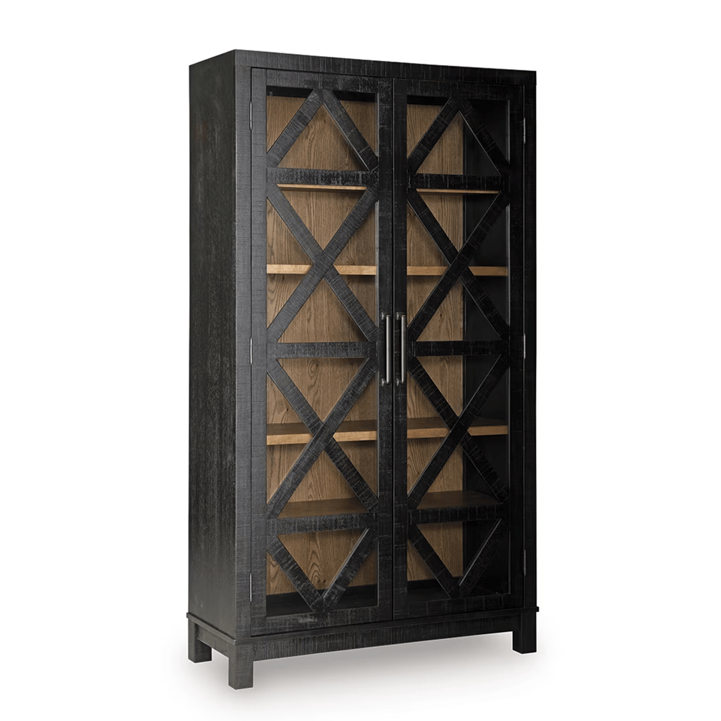 Christop - Accent Cabinet - Black / Brown