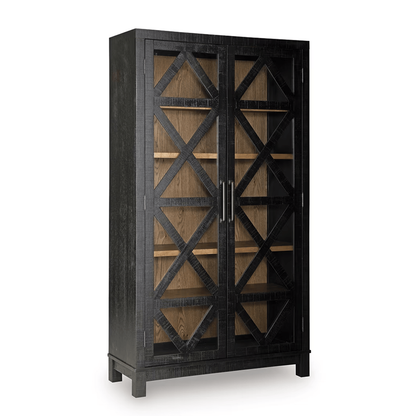 Christop - Accent Cabinet - Black / Brown