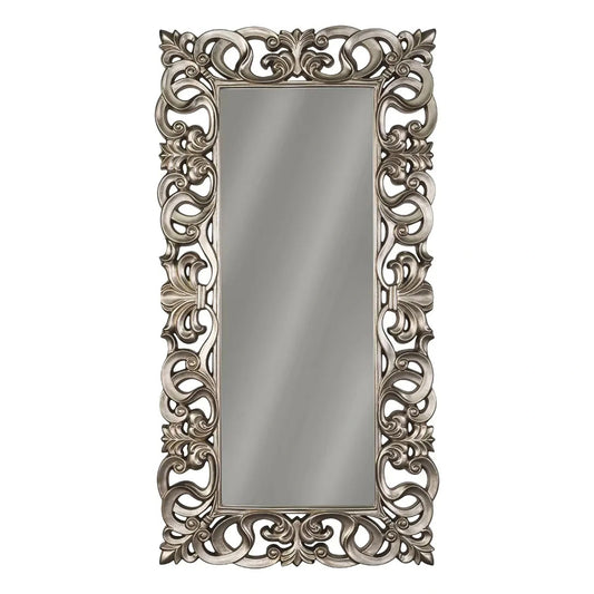 Lucia - Antique Silver Finish - Floor Mirror