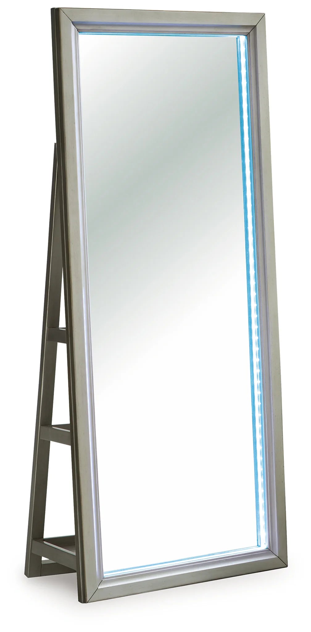 Evesen - Champagne - Floor Standing Mirror With Storage