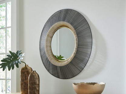 Dallmen - Black / Gold Finish - Accent Mirror